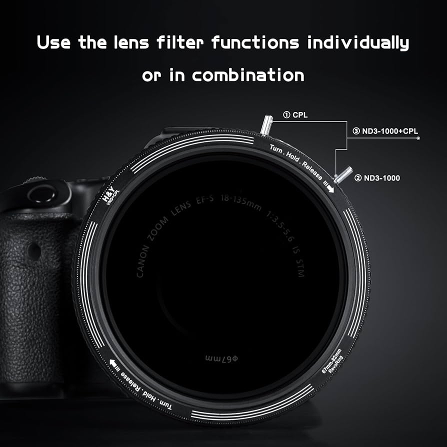 H&Y Revoring  Variable ND＋CPL  67-82ｍｍ Amazon.com : H&Y RevoRing 67-82mm Variable ND Filter